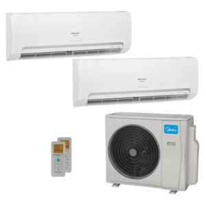 AR-CONDICIONADO MULTI SPLIT INVERTER SPRINGER MIDEA 27.000 BTUS (2X EVAP HW 12.000) QUENTE/FRIO 220V
