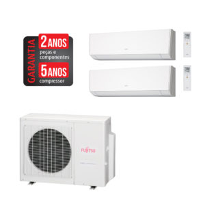 AR CONDICIONADO MULTI SPLIT FUJITSU INVERTER 24000 BTUS 2X 12000 QUENTE E FRIO 220V