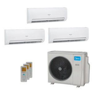 AR-CONDICIONADO MULTI SPLIT INVERTER SPRINGER MIDEA 27.000 BTUS (1X EVAP HW 9.000 + 1X EVAP HW 12.000 + 1X EVAP HW 18.000) QUENTE/FRIO 220V